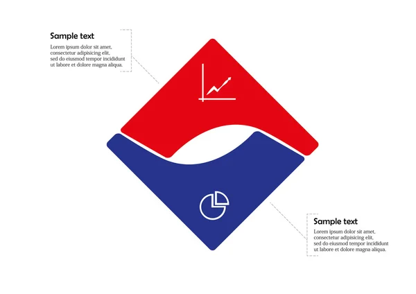 Čtvereček infographic — Stockový vektor