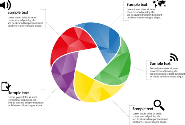 Infographie de cercle — Image vectorielle