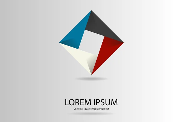 Kare motif Infographic logosu