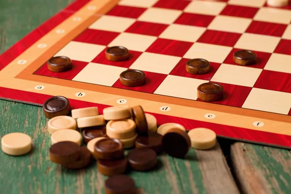Heap of stones for Game of checkers — Stock Photo, Image