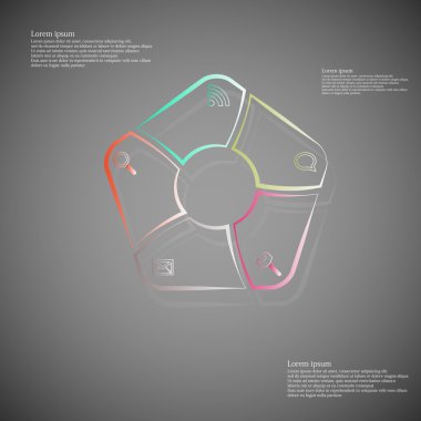 Pentagon Infographic ana hatları kara günü