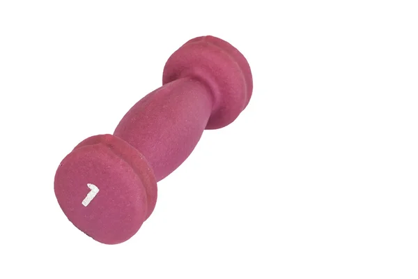 Roze halter gewicht — Stockfoto