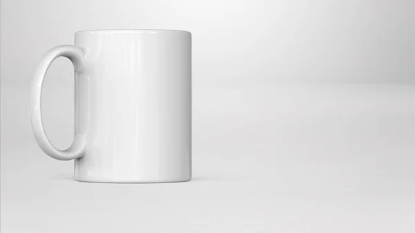 블랭크 Blank Mug 렌더링에서 분리되었다 원문을 공간을 추가하였다 디자인 프로젝트에 — 스톡 사진