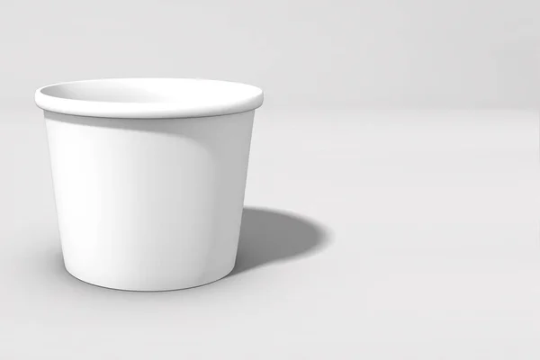 3D渲染食物碗隔离在彩色背景 适用于您的模拟设计 — 图库照片