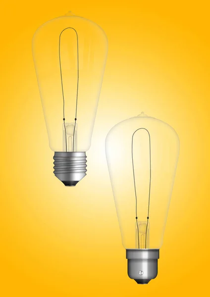 pendant lamp with light bulb isolated on colored background. 3d rendering illustration, fit for your design element.