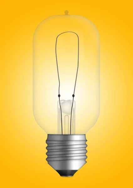 pendant lamp with light bulb isolated on colored background. 3d rendering illustration, fit for your design element.