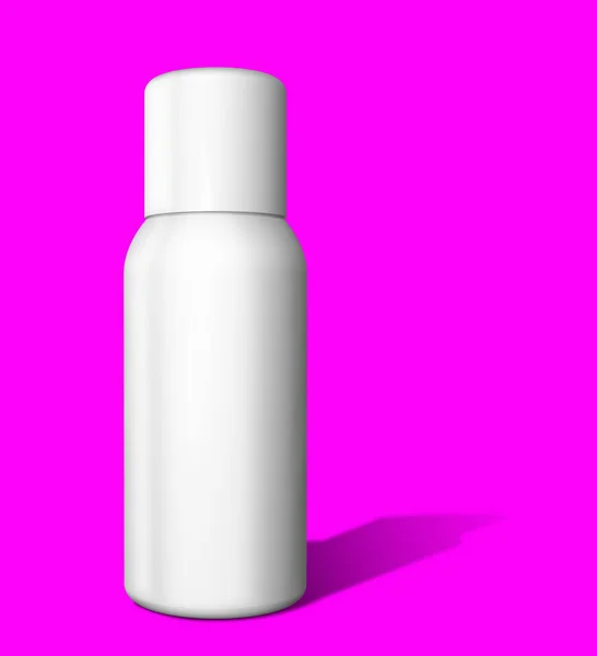 Šablona Pro Kosmetiku Plastový Obal Kosmetické Výrobky Trubka Krém Hrnec — Stock fotografie