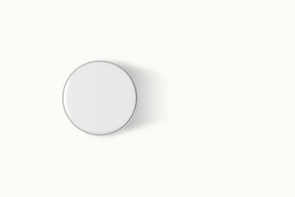 Kosmetik Attrappe Auf Weißem Hintergrund Kunststoffbehälter Für Kosmetikprodukte Tube Cremetopf — Stockfoto