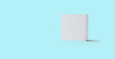 Kozmetik kutusu modelleme şablonu. Kozmetik ürünleri için kutu konteynırı. Tüp, krem kabı, beyaz arka planda izole edilmiş güzellik ürünleri. 3B görüntüleme.