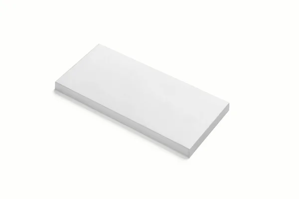 Açık gri arka planda Fotorealistik Düz Meydan Karton Paket Kutusu Model Model. 3 boyutlu görüntüleme. Tasarımınız için model şablonu hazır.