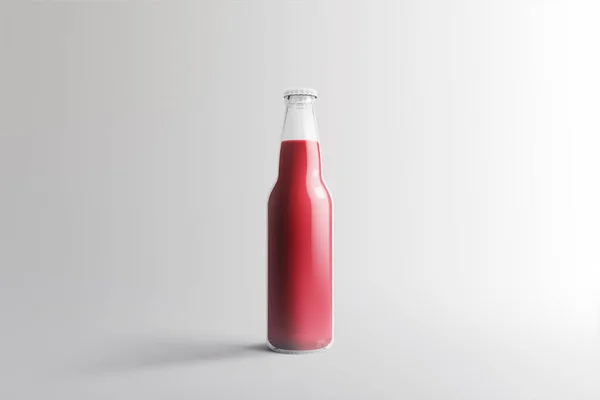 Diverse Fruit Soda Fles Niet Alcoholische Drank Met Water Druppels — Stockfoto