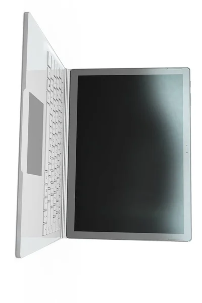 Rendering Laptop Notebook Mock White Background Gadget Tecnología Para Concepto —  Fotos de Stock