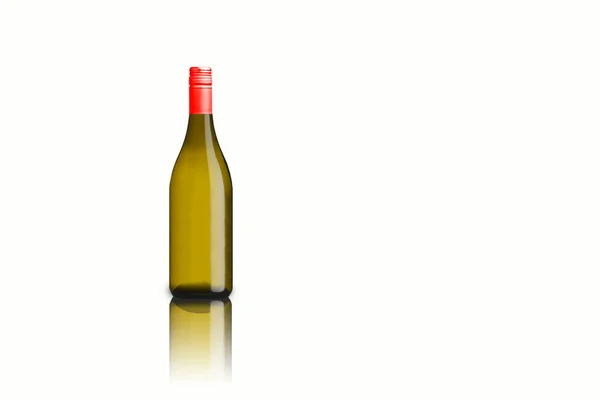 Isoleret Forskellige Vin Flaske Hvid Baggrund Egnet Til Dit Design - Stock-foto