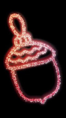 Renkli Parlak Noel Süslemeleri Kutlamalar İçin Işık Dekorasyonları