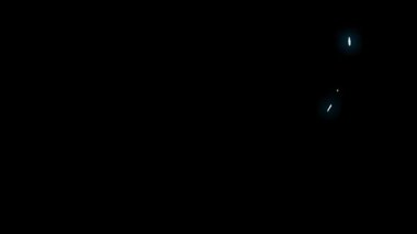 Dinamik elektrik mavi yıldırım animasyonu siyah arka planda.