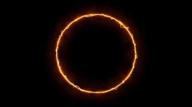 Muhteşem Ateş Çemberi Dönüşüm Efekti Dinamik Işık ve Hareket Etkisi