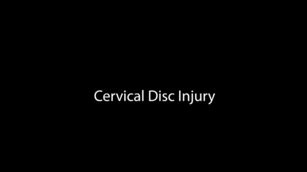 Système Squelettique Humain Disque Cervical — Video