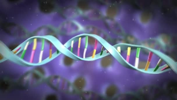 Chemotherapy Drugs Attack Dna Helix — Stock Video