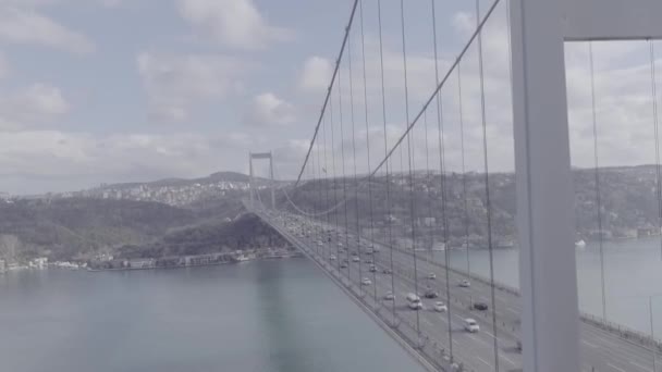 Ponte Bósforo Tráfego — Vídeo de Stock