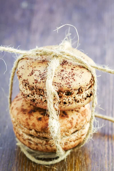 Chocolate macaroons — Stock Photo, Image