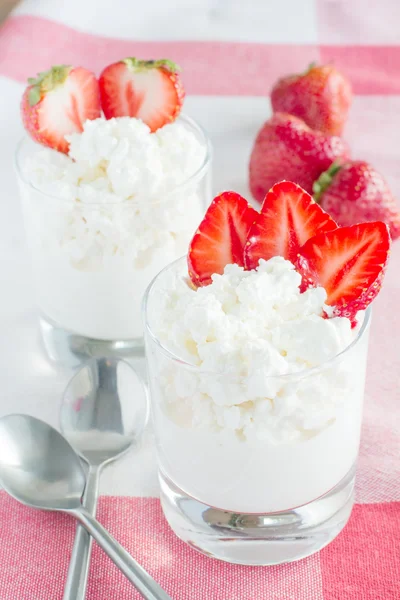 Postre de requesón — Foto de Stock