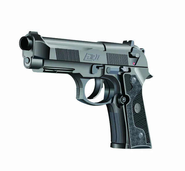 Handfeuerwaffe Beretta Elite — Stockvektor