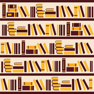 soyut bookshelf illüstrasyon vektör