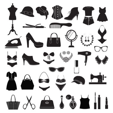 moda aksesuarları - illüstrasyon 