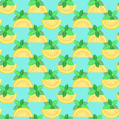 Narenciye Seamless Modeli - illüstrasyon  