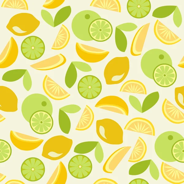 Citrus naadloze - illustratie — Stockvector