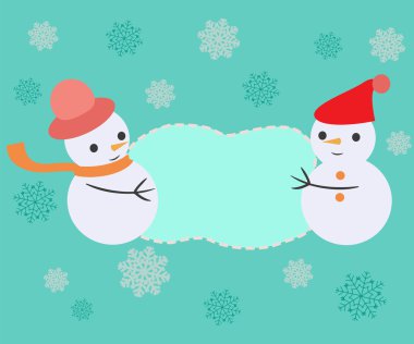 tebrik kartı ile Noel çerçevelemek - illüstrasyon