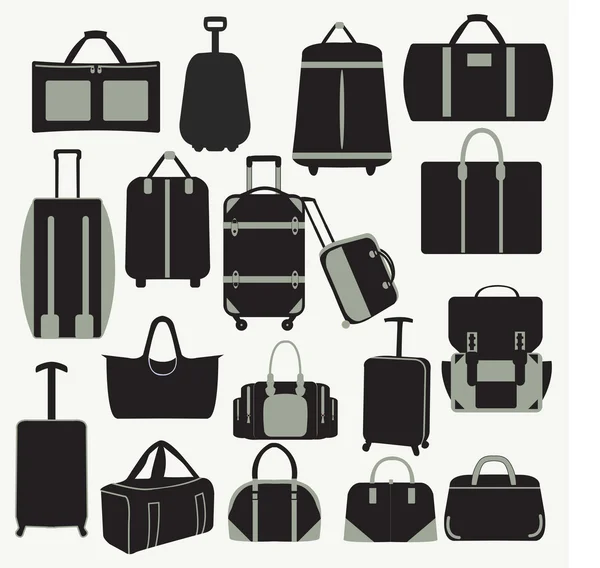 Baggage theme icons-illustation — Stock Vector