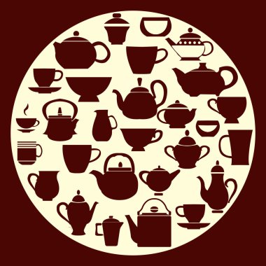 kahve ve çay - illüstrasyon