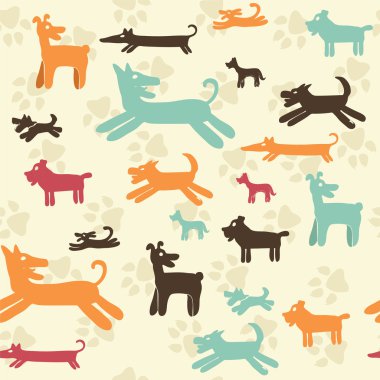 Köpek desen - illüstrasyon