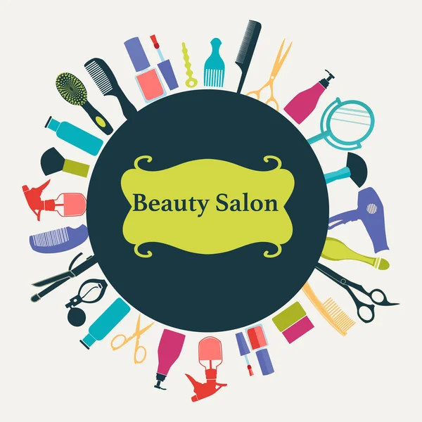 Hair Beauty salon background-illustration