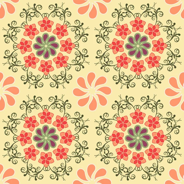 Abstract Floral background  vintage — Stock Vector
