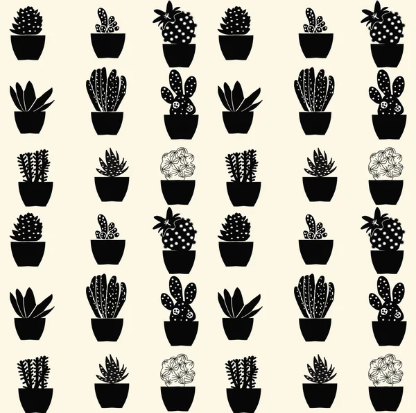 sorunsuz kaktüs desen - illüstrasyon
