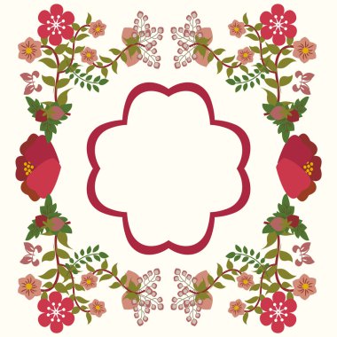 Vektör vintage çiçek arkaplanı