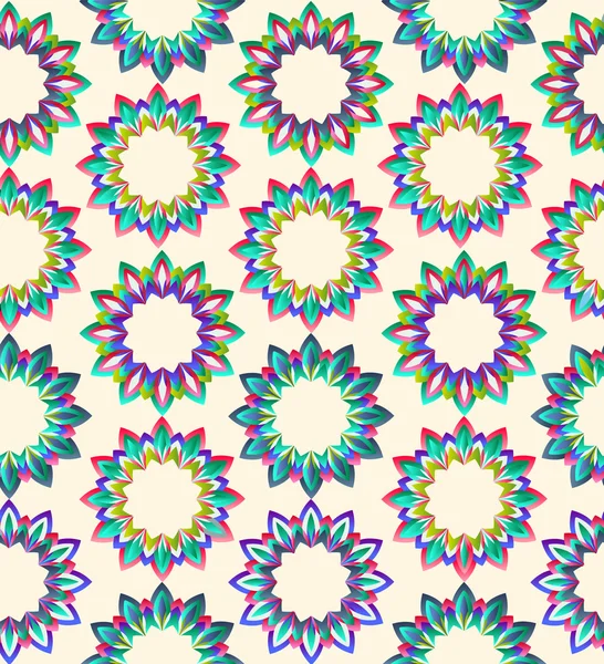 Vector vintage geometriska floral bakgrund — Stock vektor