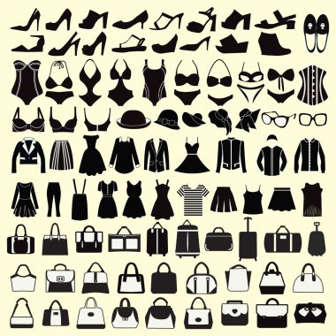 Moda kadın kumaş koleksiyonu.