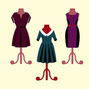 Abiye bir manken üzerinde