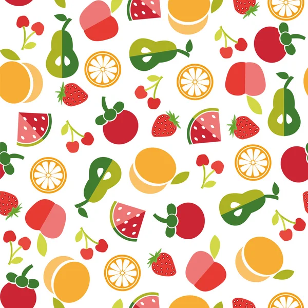 Fruit background in Flat — Stock Vector