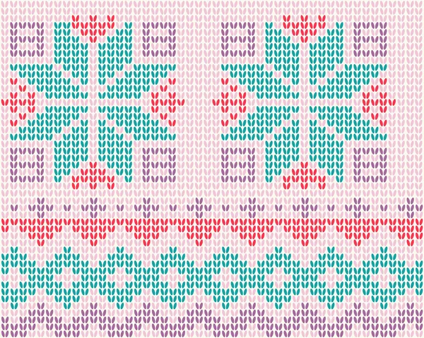 Fond tricoté style scandinave — Image vectorielle