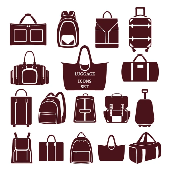 Collection de sacs de voyage illustration — Image vectorielle