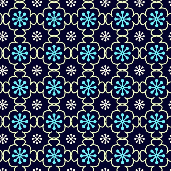 Fondo vectorial con copos de nieve — Vector de stock