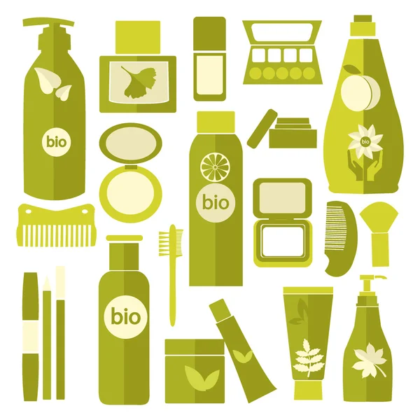 Vektör kozmetik ve güzellik ürünleri ambalajları.