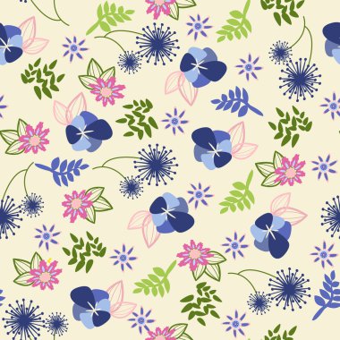  Vintage çiçek desenli