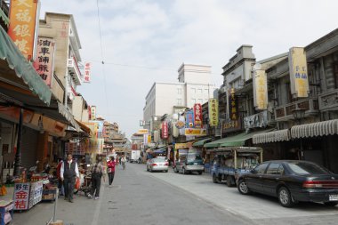 Beigang, Yunlin, 9 Ocak 2014, Street görme Beigang, Yunli