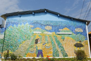 Beigang, Yunlin, 9 Ocak 2014, yükleme sanat REC ile yapılan