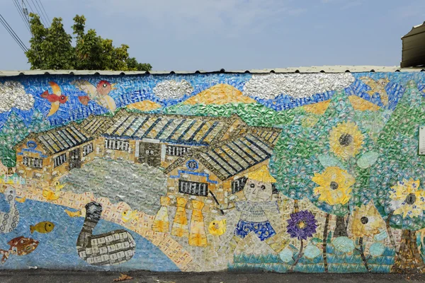 Beigang, Yunlin, 9 Ocak 2014, yükleme sanat REC ile yapılan
